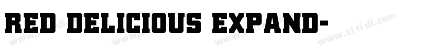 Red Delicious Expand字体转换
